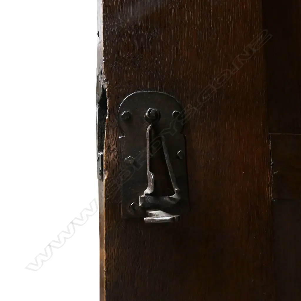 A large 19thC European Belgium, Flanders oak linen press, c.1880 Image 1++